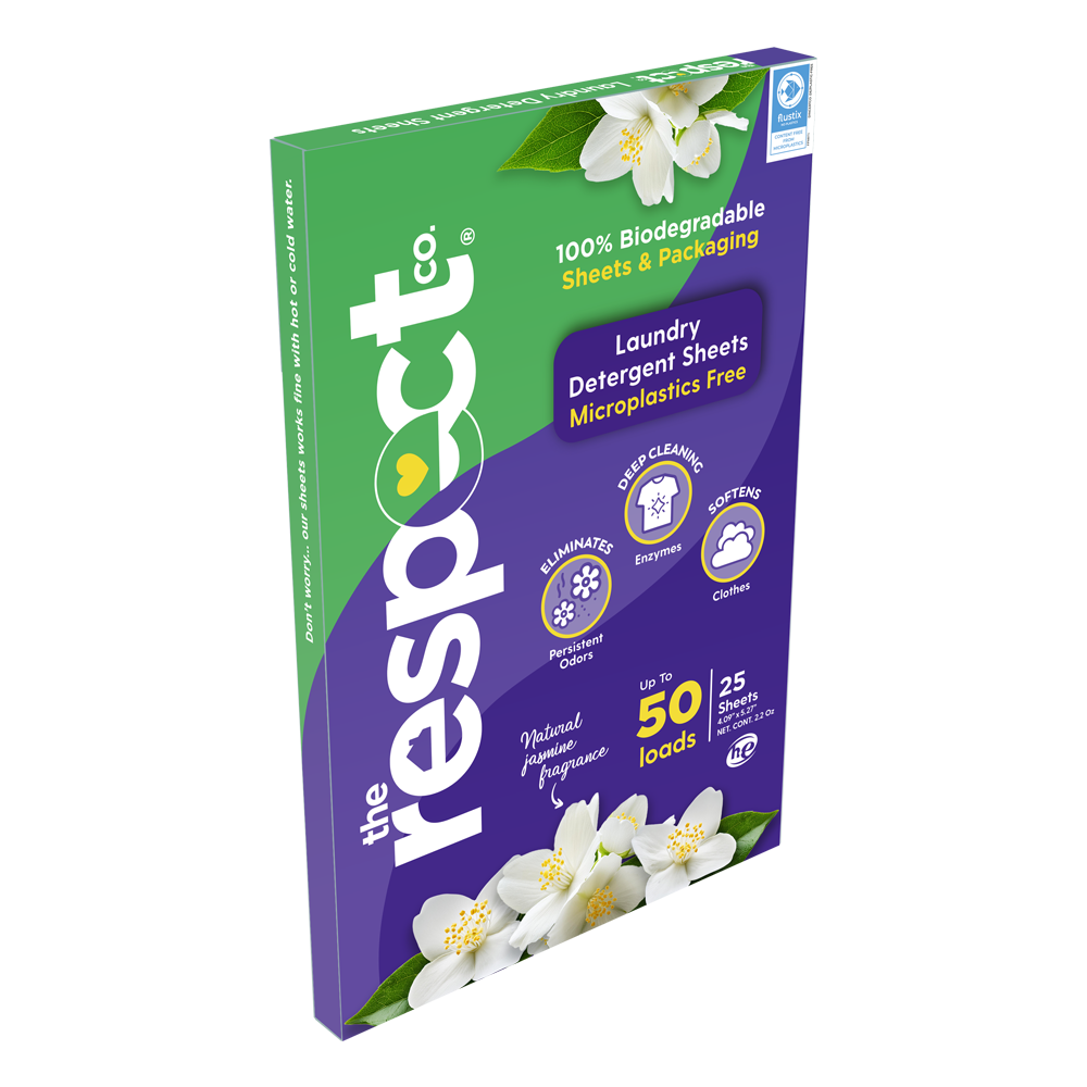Respect Co.'s Biodegradable Laundry Sheets - Jasmine Fragrance 0.27lb