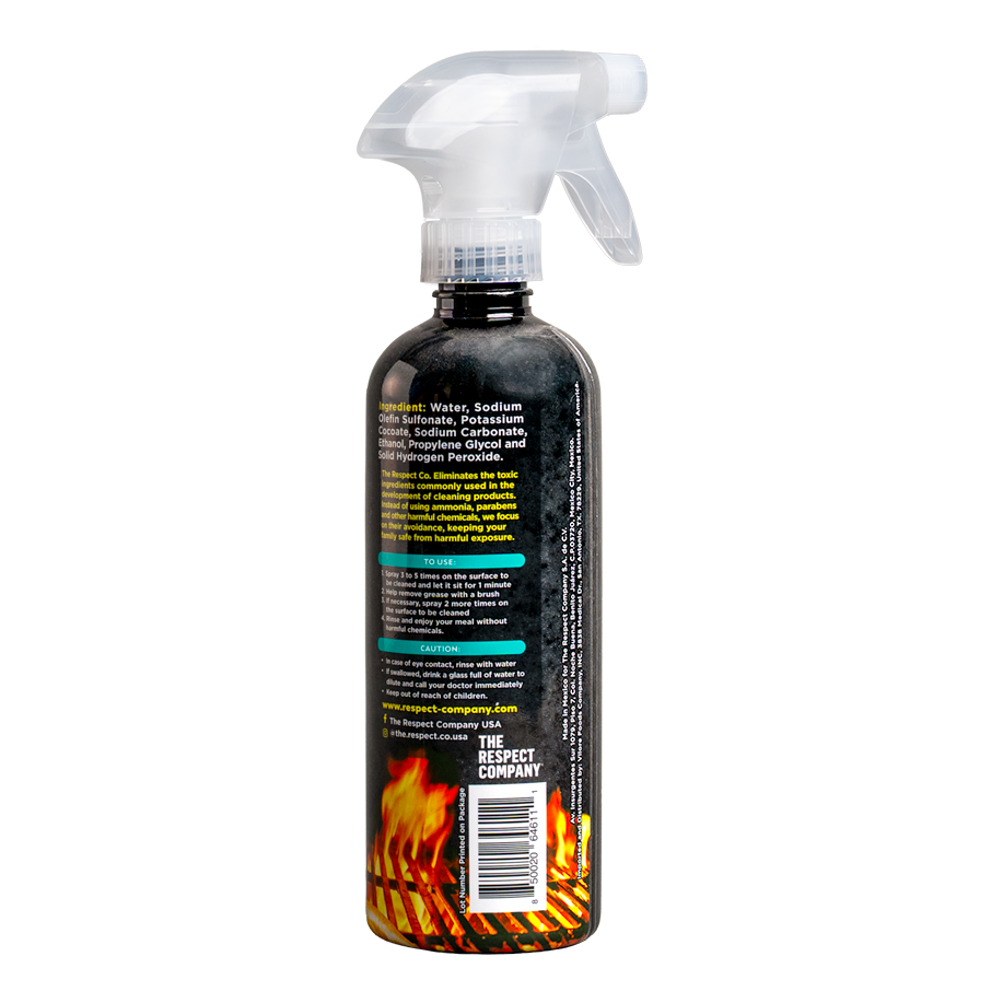Respect Co.'s Natural BBQ & Grill Degreaser - Mandarin Scent 16.7 fl oz