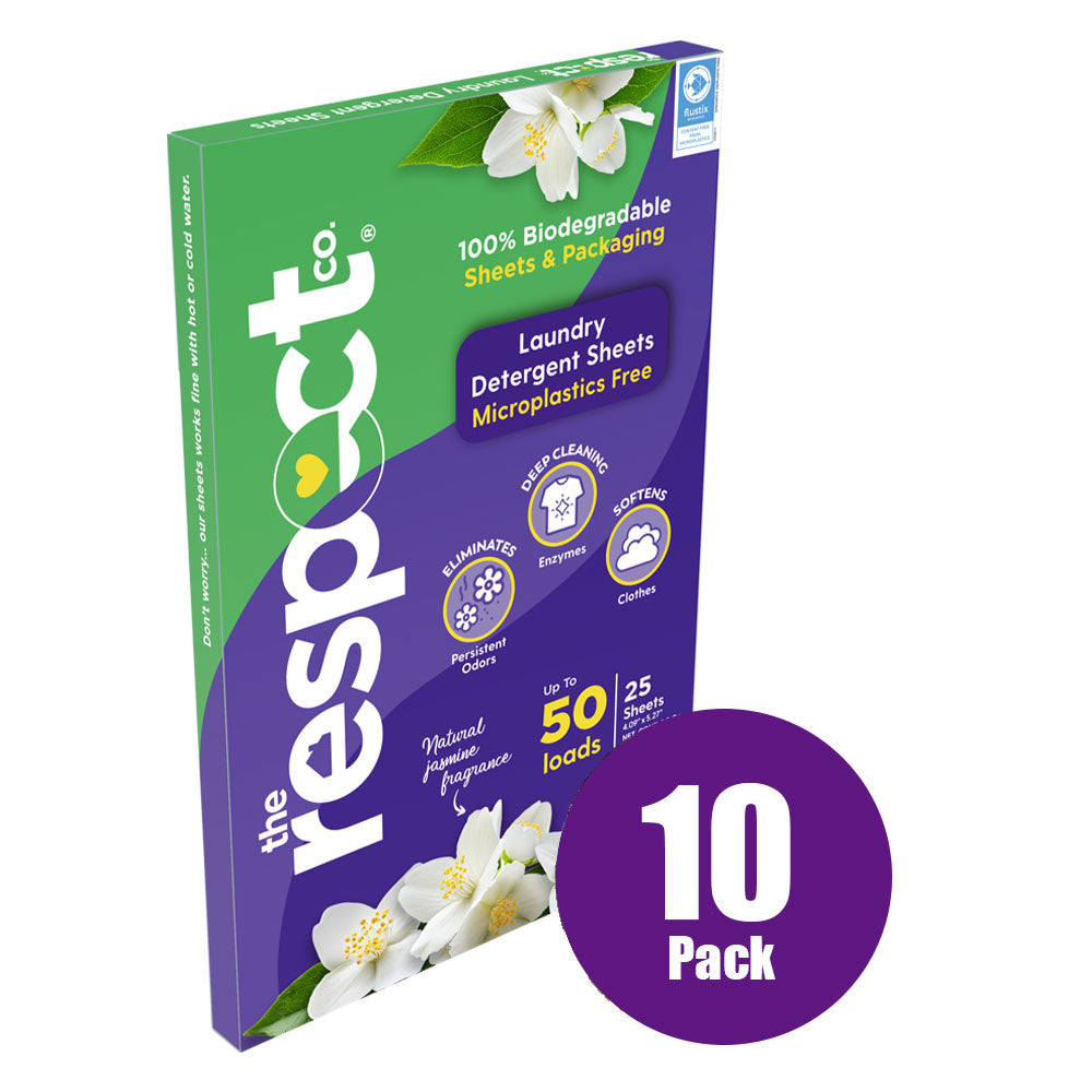 Respect Co.'s Biodegradable Laundry Sheets - Jasmine Fragrance 0.27lb