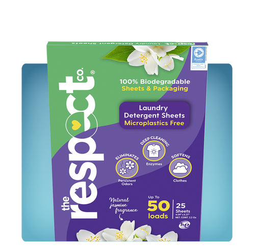 Respect Co.'s Biodegradable Laundry Sheets - Jasmine Fragrance 0.27lb